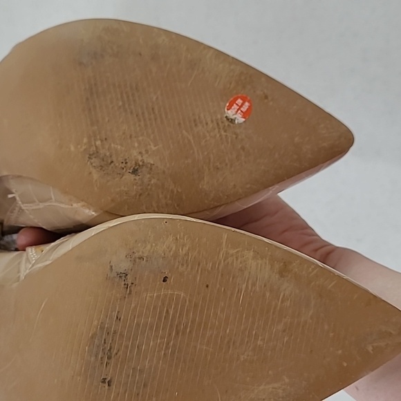 💥3for$12💥 Bella Marie Motive nude croc embossed boots size 7.5 - Picture 6 of 12